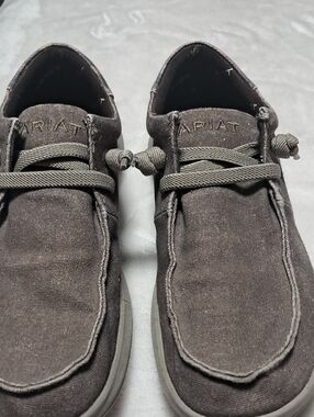Ariat Men's Dark Brown Suede-Look Slip-On Loafers